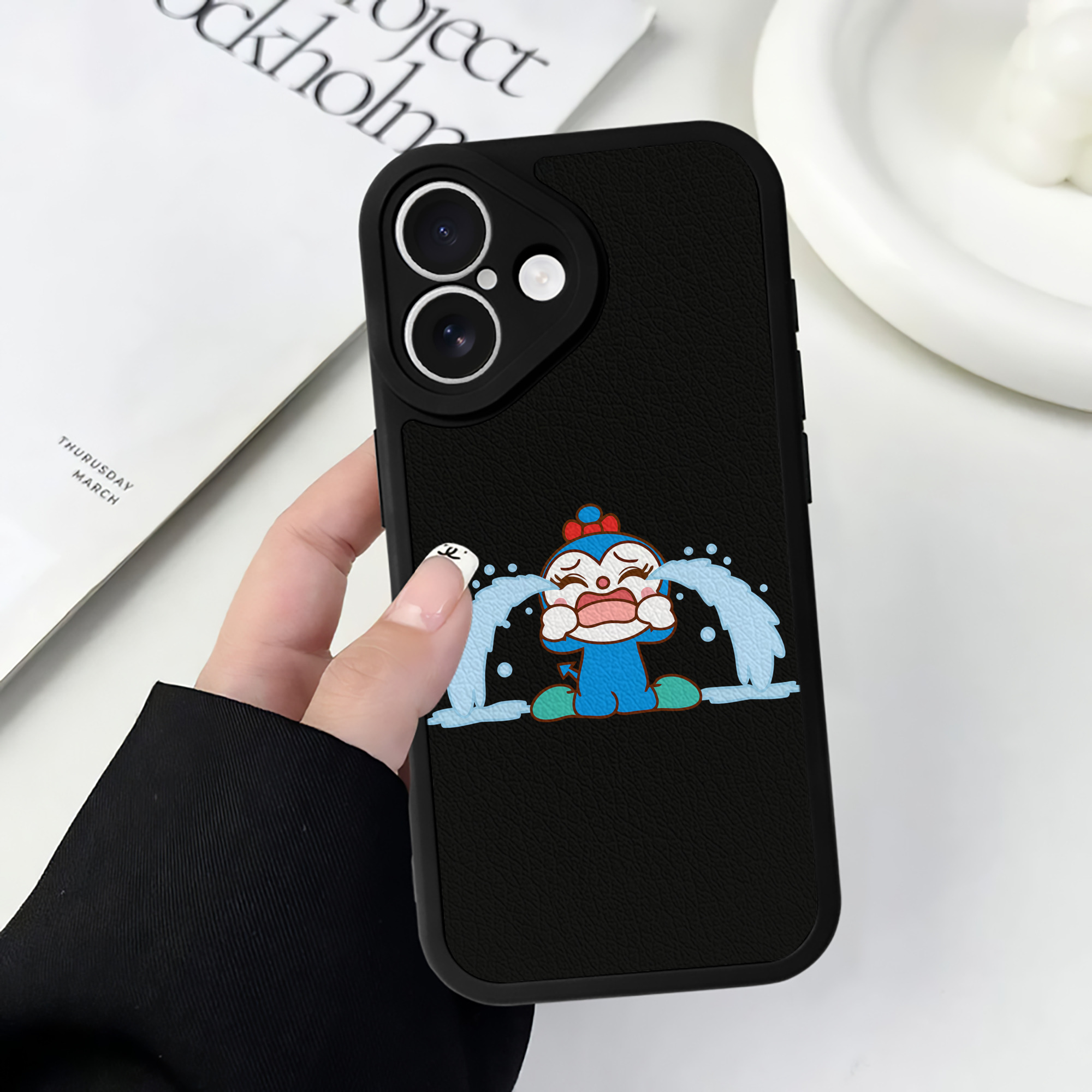 （画像用） アンパンマン Anpanman 【iPhone 16シリーズ対応】シリコンスマホケース（レザー調） 材質：シリコン